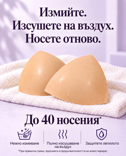 🔥🔥BLUESHOT® Невидими подложки за повдигане – двустранно лепило, леко подплатени и многократна употреба