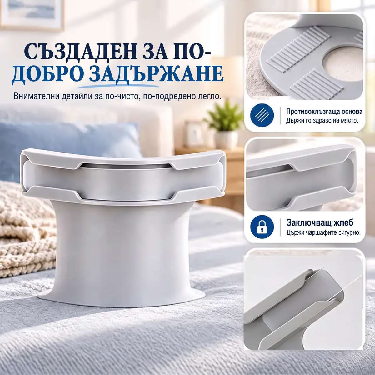 🔥Безплатна доставка само днес⏰ Щипки за чаршафи „Закрепете и забравете“